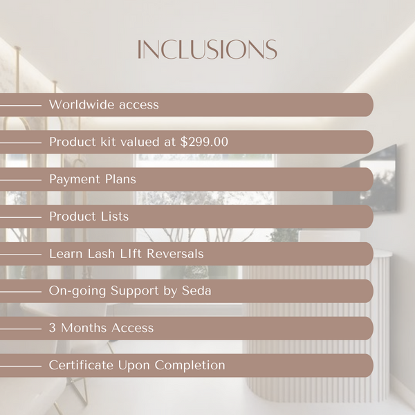 Lash Lift & Tint Online Course